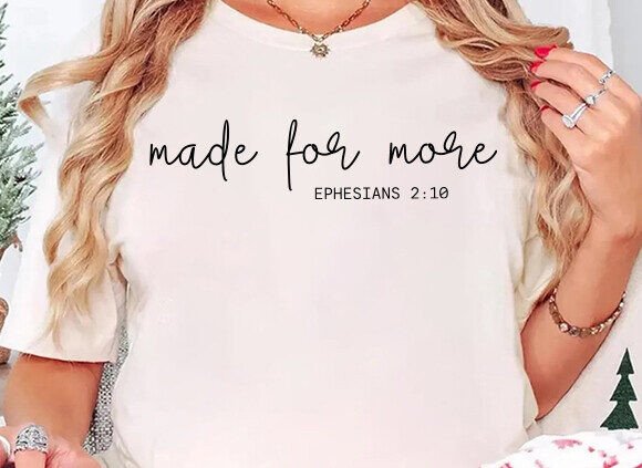 Christian Made for More SVG: Blessed SVG T-Shirt Designs