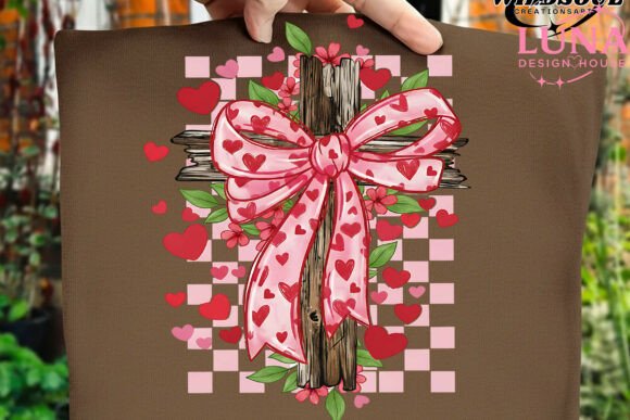 Christian Valentine CrossBow PNG for T-Shirt Designs