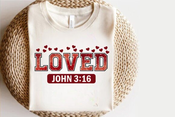 Christian Valentines Loved John T-Shirt Designs