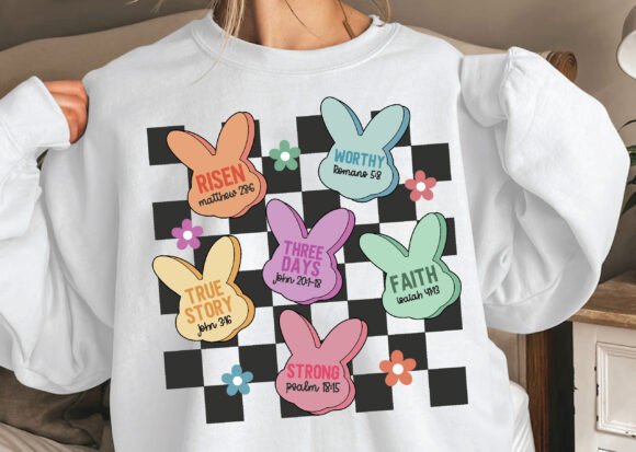 Easter Bunny SVG & Christian PNG for T-Shirt Designs