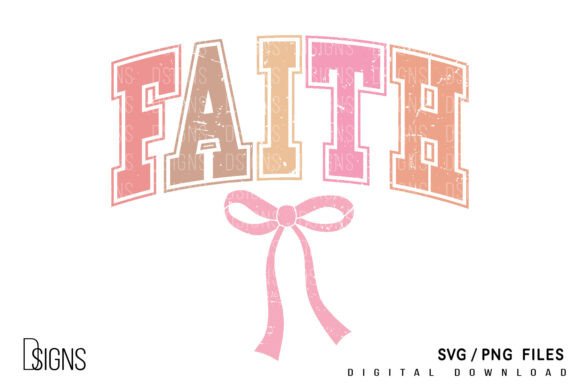 Easter SVG Christian Faith Coquette Bow T-Shirt Designs