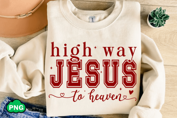Highway Jesus to Heaven SVG — T-Shirt Designs