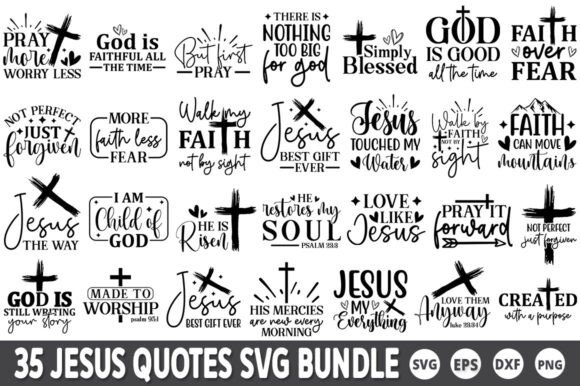 Jesus Quotes SVG Bundle: T-Shirt Designs for Local Branding