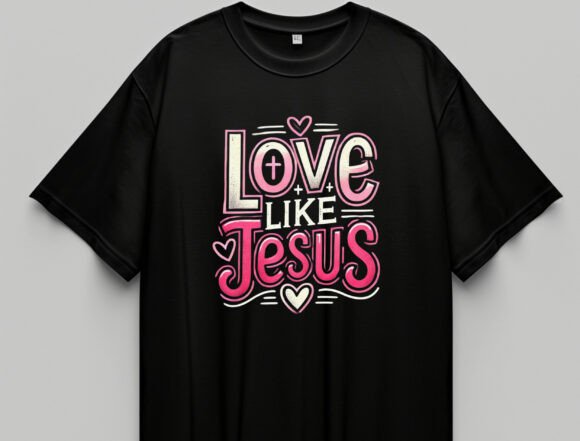 Love Like Jesus Coquette PNG: T-Shirt Designs for Local Branding
