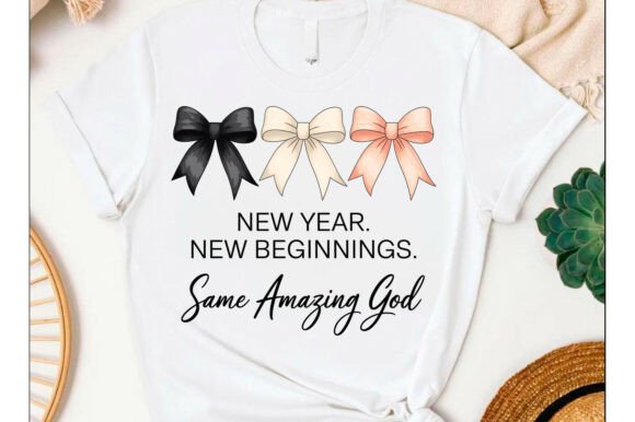 New Year’s PNG Christian Design PNG for T-Shirt Designs