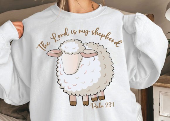 The Lord is My Shepherd PNG, Jesus SVG