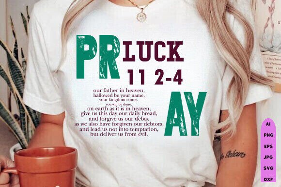 The Lord's Prayer Christian SVG, Bible T-Shirt Designs